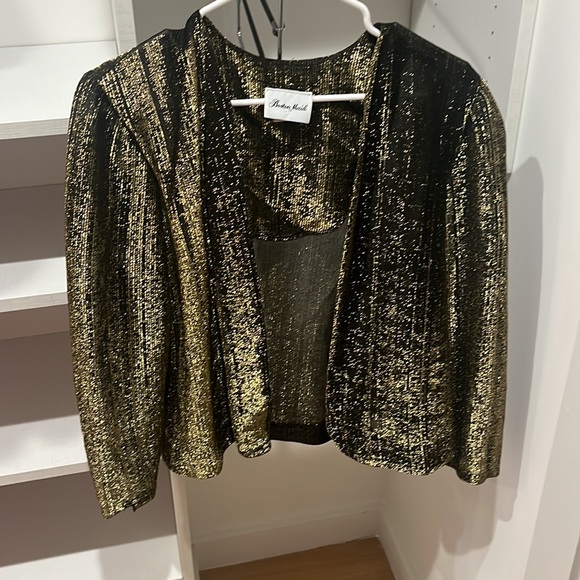 Cropped lurex light weight bolero - Picture 2 of 3